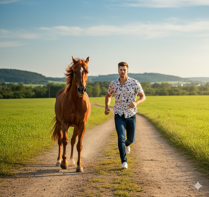 Stone Print Men's Casual Shirt.