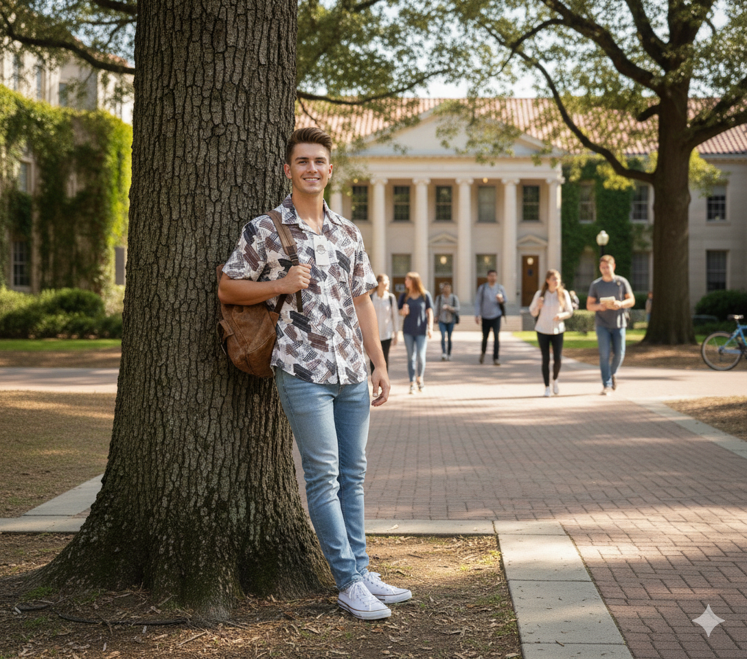 Abstract pattern Men's Shirt with colors like coffee brown, black, and white.