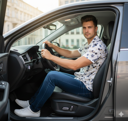 Stone Print Men's Casual Shirt.