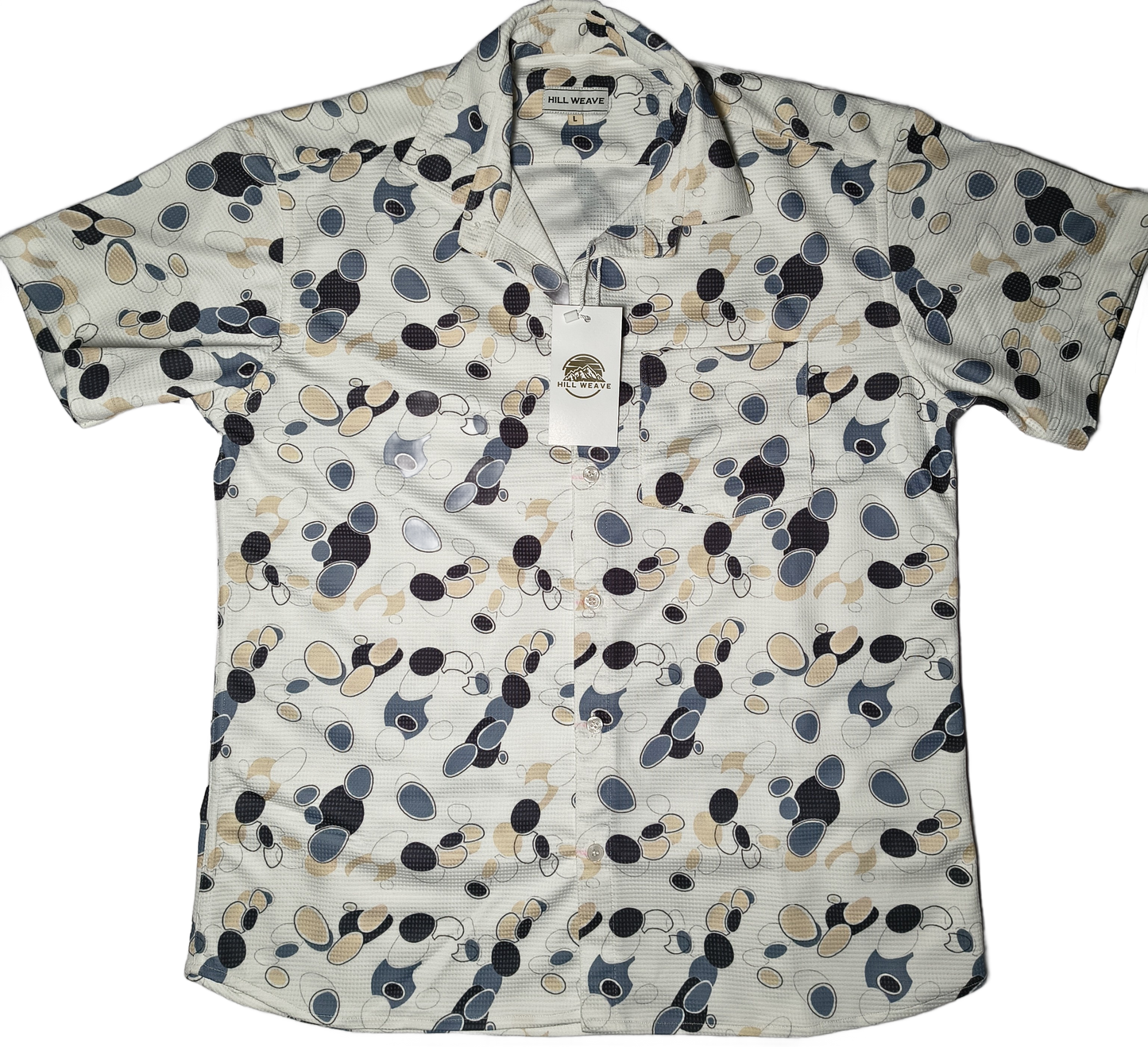 Stone Print Men's Casual Shirt.